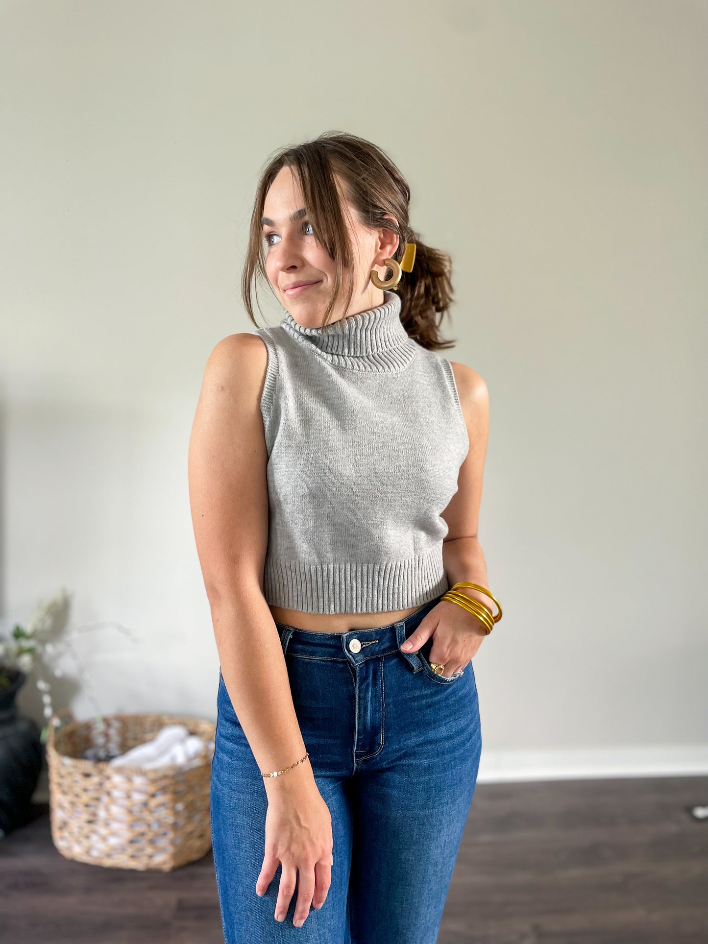 Lainey Turtle Neck Knit Top